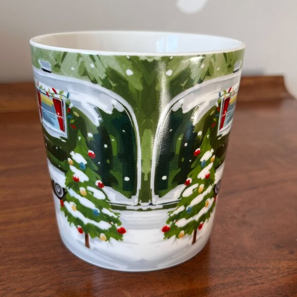 PPD Martha Collins Noah Dog Mug Camper Trailer Christmas Holiday New Bone China - Picture 7 of 14